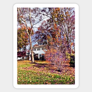 Autumn in the Suburbs Sticker